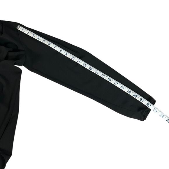 Rachel Rachel Roy Black Draped Wrap Blouse Long Sleeve High Low Top Women’s Sz S - Picture 8 of 9